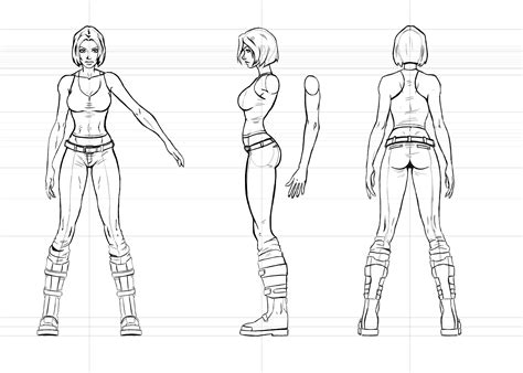 Female Character Design Template